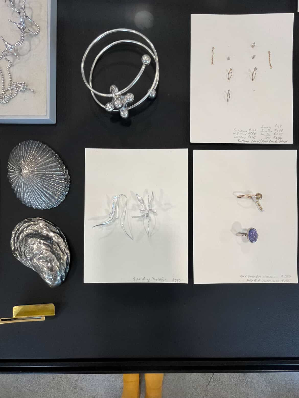 Orchid Earrings - Sterling Silver