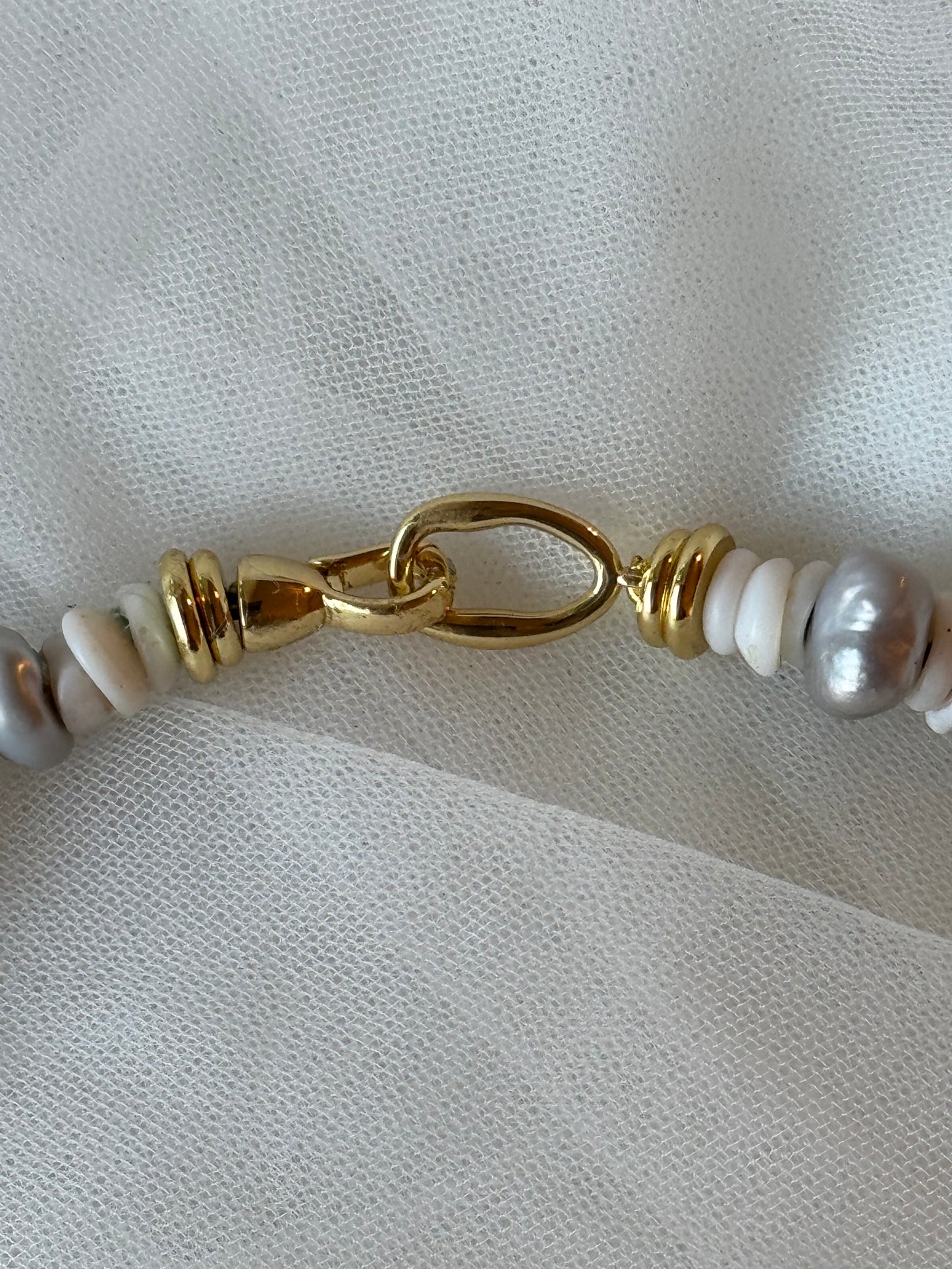 Gemstone & Akoya Pearl Necklace