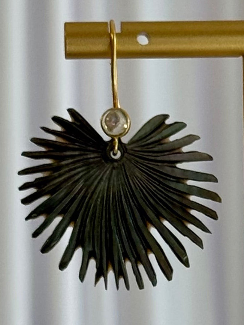 Loulu Palm Earring - Moonstone