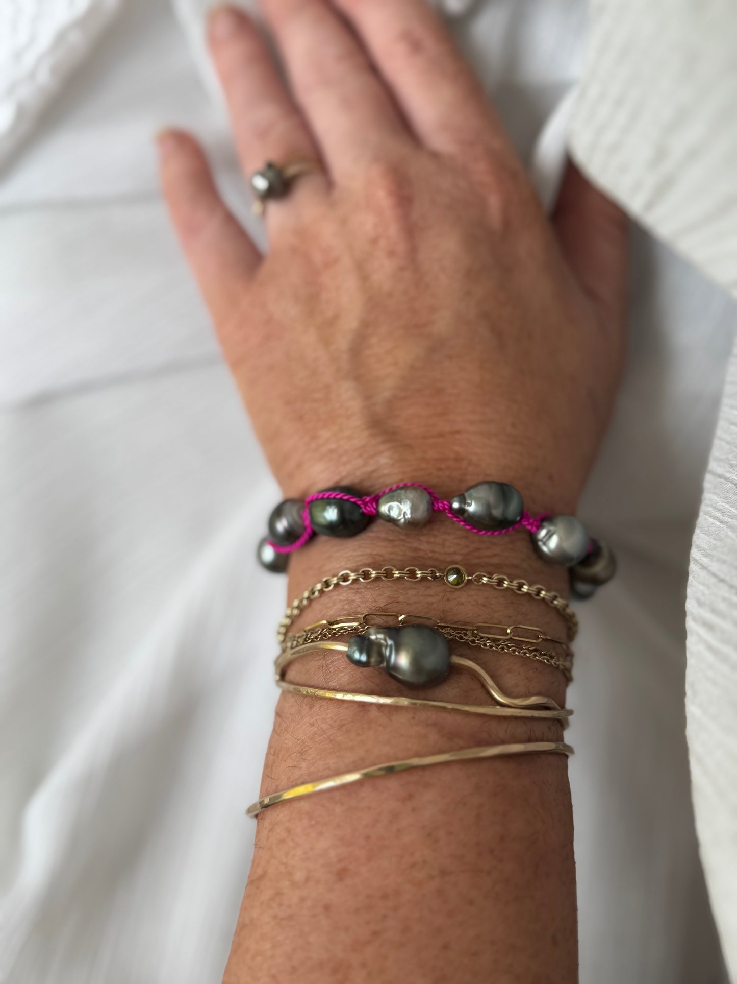 Fresh Catch Bracelet- Tahitian Pearl