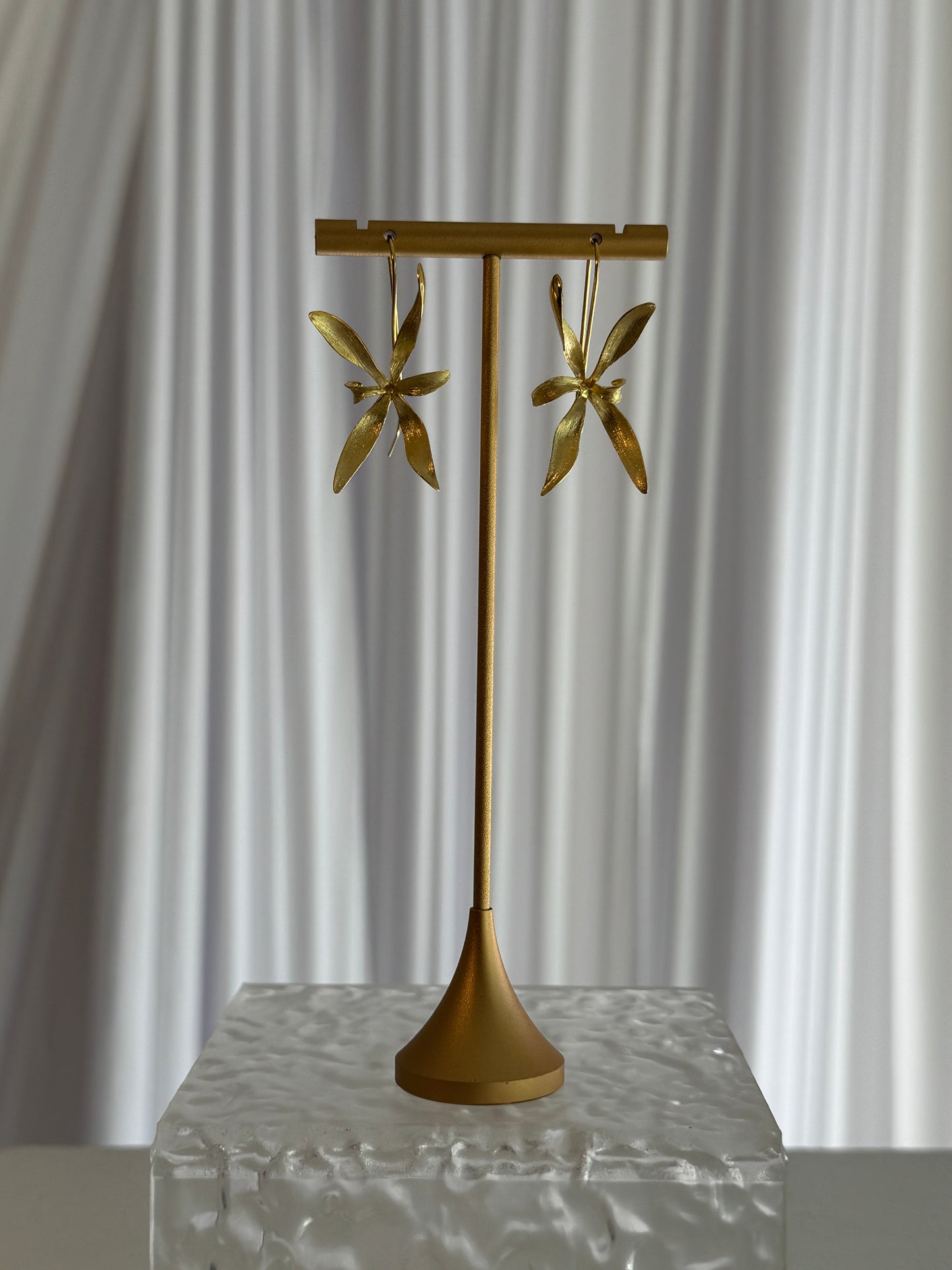 Orchid Earrings - Gold