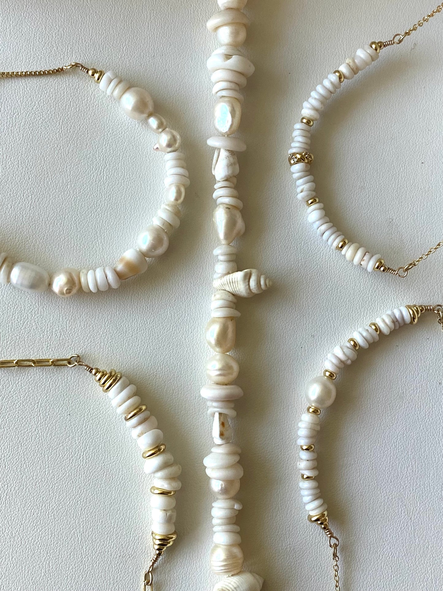 Slider Anklet - Kahakai Mix Ivory