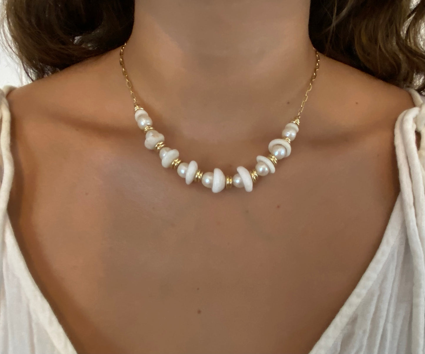 Naupaka Pearl Necklace